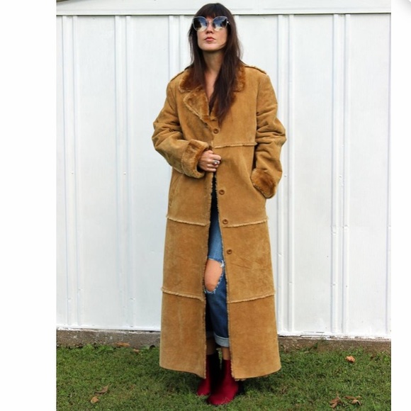 Brandon Thomas Jackets & Blazers - Brandon Thomas VTG French trench Sherpa coat NWT